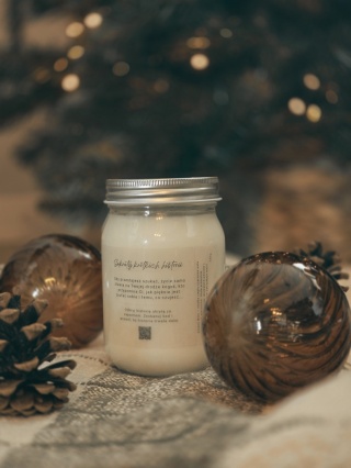 Świeca z nutą grzanego wina