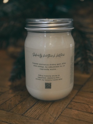 Świeca z nutą świerkowego lasu